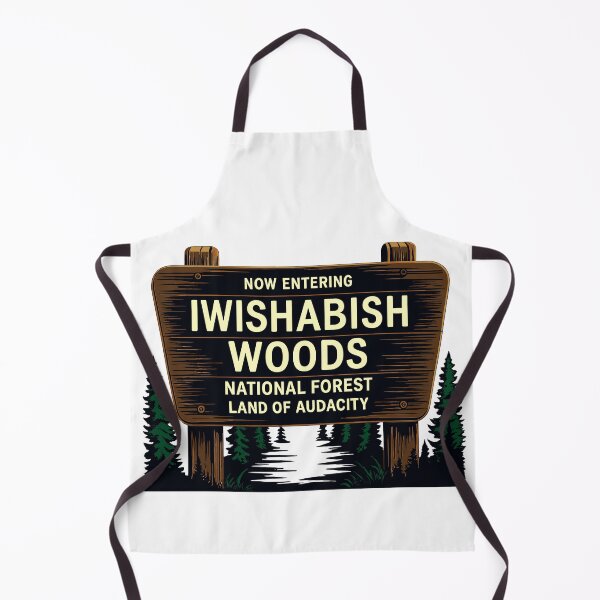 Item preview, Iwishabish Woods Funny Forest Sign designed and sold by designleon19.