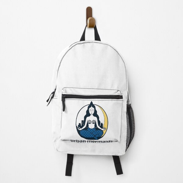 Item preview, Urban Mermaids – Meditating Mermaid with Moon and City Skyline designed and sold by Word Potions.