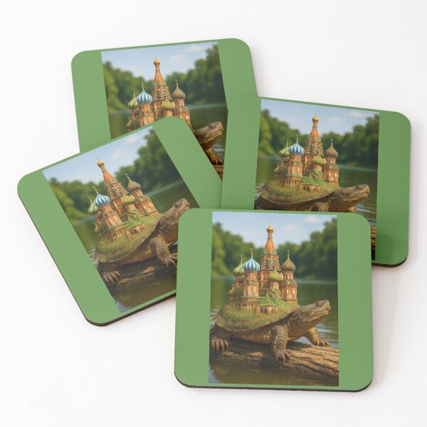 Item preview, Moscow Snapping Turtle Has St. Basil Cathedral Shell designed and sold by Tridentulus.