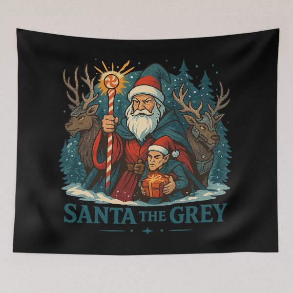 Item preview, Santa the Grey – Wizard Santa Fantasy Christmas Art designed and sold by AddictiveDesign.