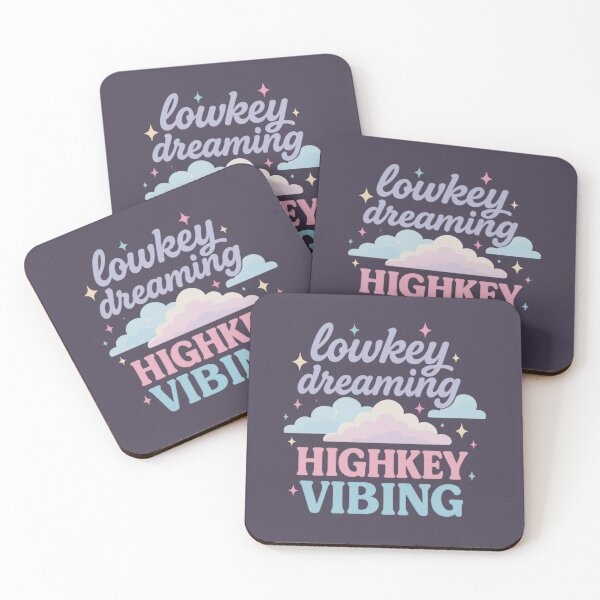 Item preview, Lowkey Dreaming Highkey Vibing – Aesthetic Pastel Clouds Design designed and sold by MOAVE-Design.