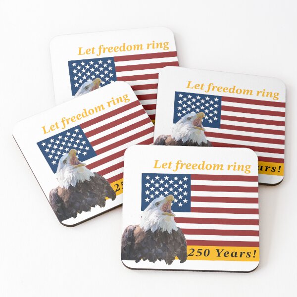 Item preview, Patriotic 250 years Independence Day. Let freedom ring! designed and sold by Polky Art.