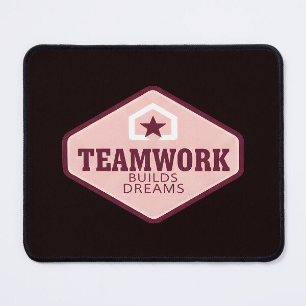 Item preview, Teamwork Builds Dreams Badge designed and sold by WG AMAZING DESIGN.