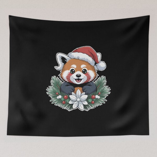 Item preview, Christmas Red Panda designed and sold by HAPPYinPIECES.