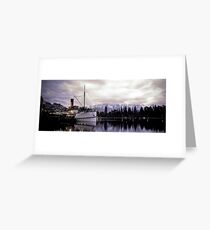 Queenstown at Dusk featuring the "Earnslaw" Greeting Card