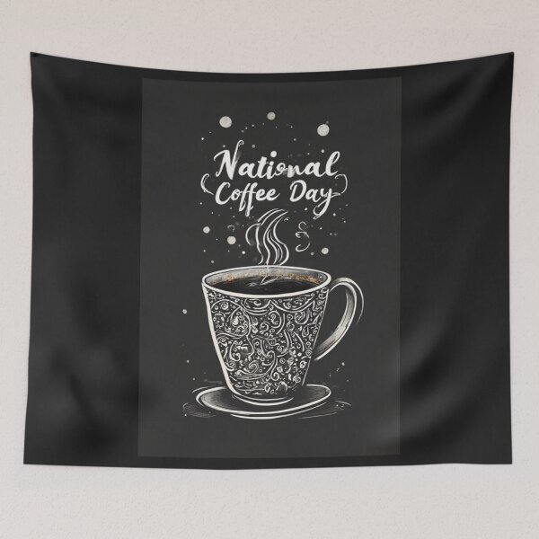 Item preview, National Coffee Day – Caffeine Lover Celebration Design designed and sold by Ditstyle.