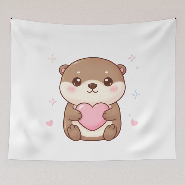 Item preview, Otter Heart Hug designed and sold by Portonicky.
