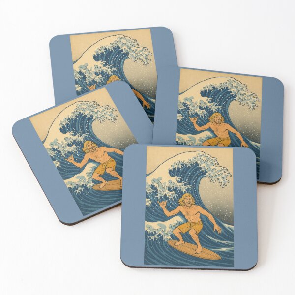 Item preview, 70s Man Rides the Great Wave designed and sold by Tridentulus.