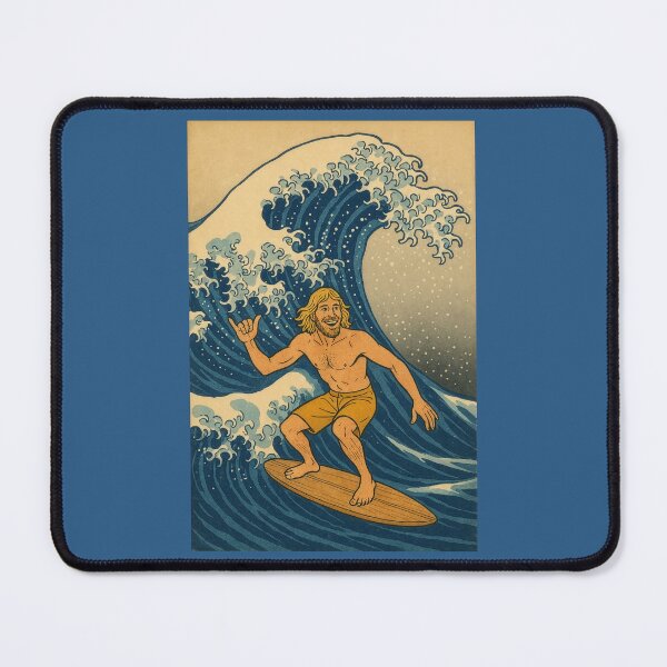Item preview, 70s Man Rides the Great Wave designed and sold by Tridentulus.