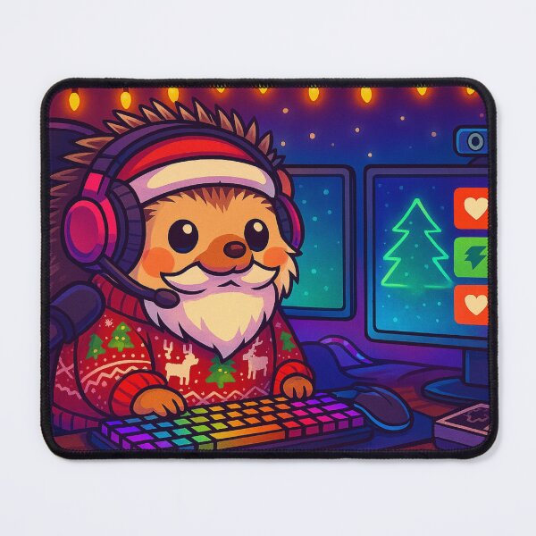 Item preview, Epic Gaming Hedgehog Christmas ,Ultimate Gamer Pet Setup designed and sold by E.D.CH designs..