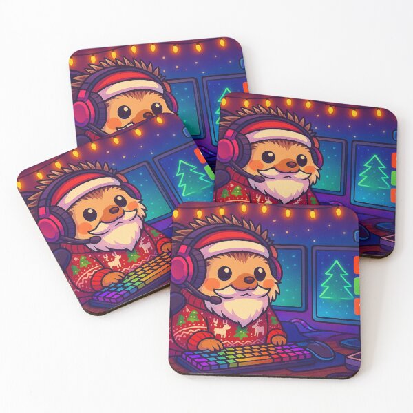 Item preview, Epic Gaming Hedgehog Christmas ,Ultimate Gamer Pet Setup designed and sold by E.D.CH designs..