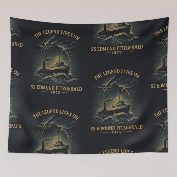 Item preview, SS Edmund Fitzgerald Ship Vintage designed and sold by AntonioJ8.