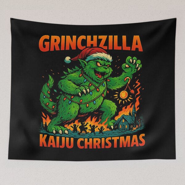 Item preview, Grinchzilla – Kaiju Christmas Monster Holiday Design designed and sold by AddictiveDesign.