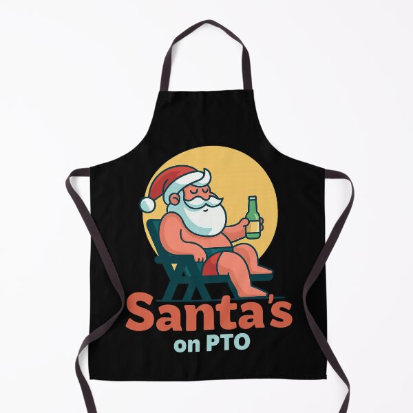 Item preview, Santa Vacation Cartoon PNG | Funny Santa Beach Art designed and sold by DrawHandArt.