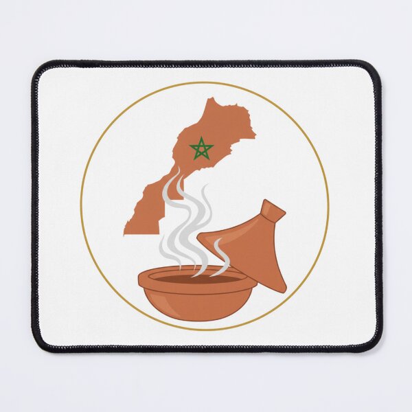 Item preview, Moroccan Tajine & Map Design – Traditional Morocco Food Art designed and sold by ZYNORAworld.