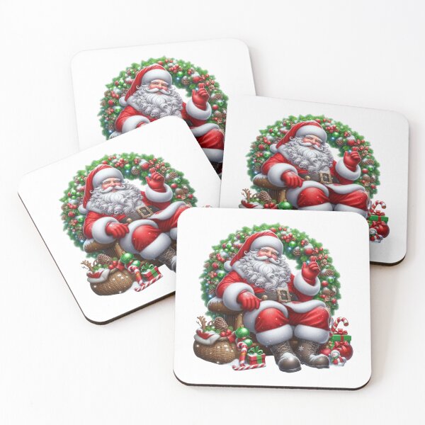 Item preview, Santa Claus spreading joy during the Christmas season designed and sold by JonysCreativeDesigns.