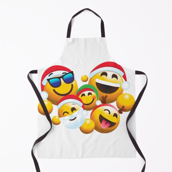 Item preview, Christmas Holiday Group of Happy Laughing 3D Emojis wearing Santa Hats, reindeer antlers and Elf Hat designed and sold by Jdawnink.