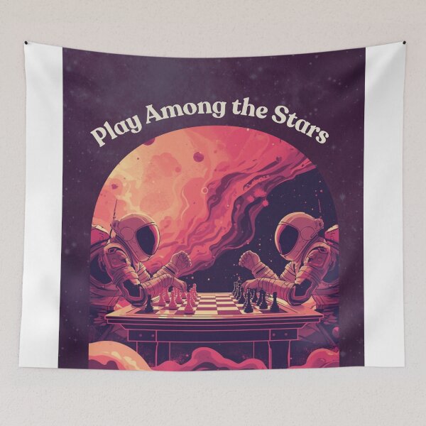 Item preview, Play Among the Stars: Cosmic Chess Duel designed and sold by ByAurafy.