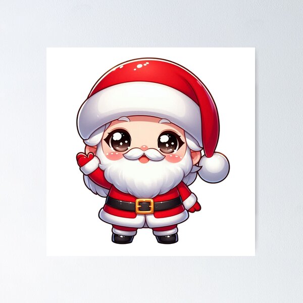 Item preview, Santa Claus saluda en la temporada navideña designed and sold by JonysCreativeDesigns.