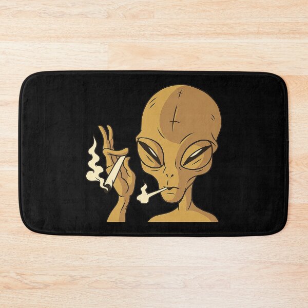 Item preview, Cool Alien Smoking Cartoon Illustration | Extraterrestrial Character Art | Sci-Fi Alien designed and sold by DrawHandArt.