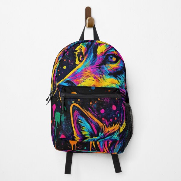 Item preview, Neon Graffiti Wolf – Bold Urban Art designed and sold by kastabembe.
