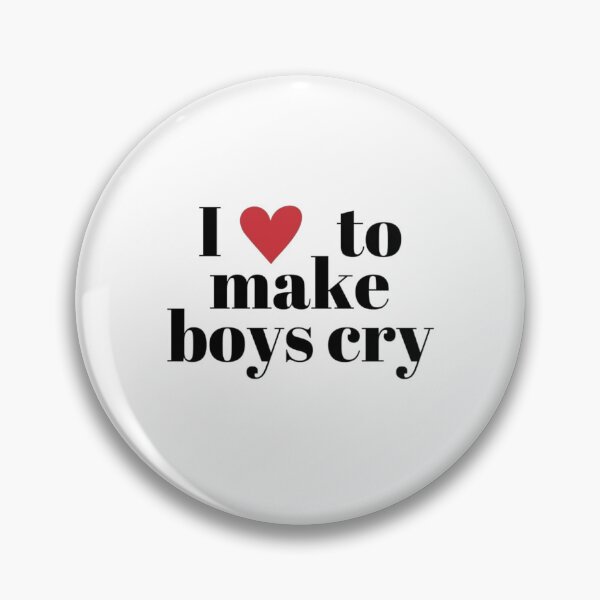 Item preview, I Love To Make Boys Cry Quote designed and sold by Oniyasha.