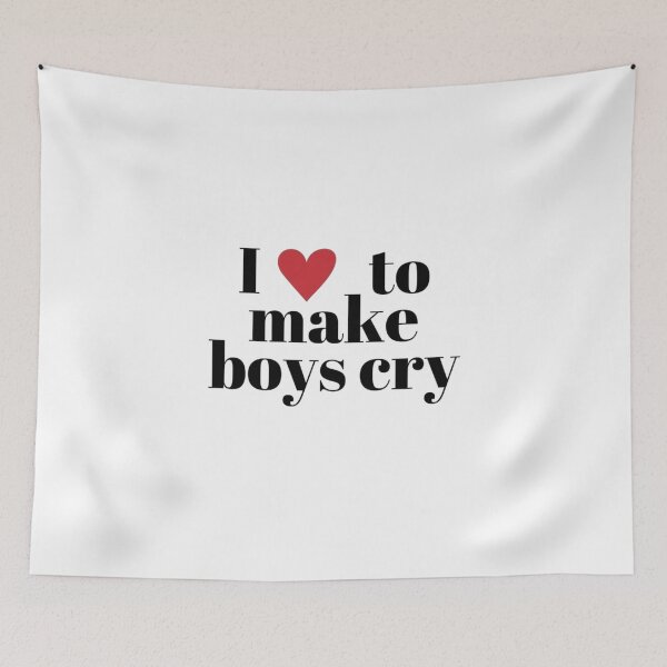 Item preview, I Love To Make Boys Cry Quote designed and sold by Oniyasha.