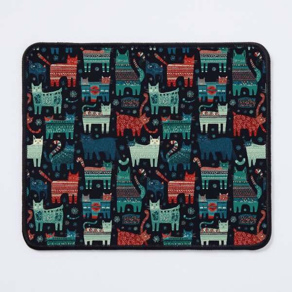 Item preview, Cute Colorful Cats Pattern – Adorable Hand-Drawn Cat  designed and sold by MOONE FLOWER.