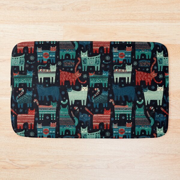 Item preview, Cute Colorful Cats Pattern – Adorable Hand-Drawn Cat  designed and sold by MOONE FLOWER.