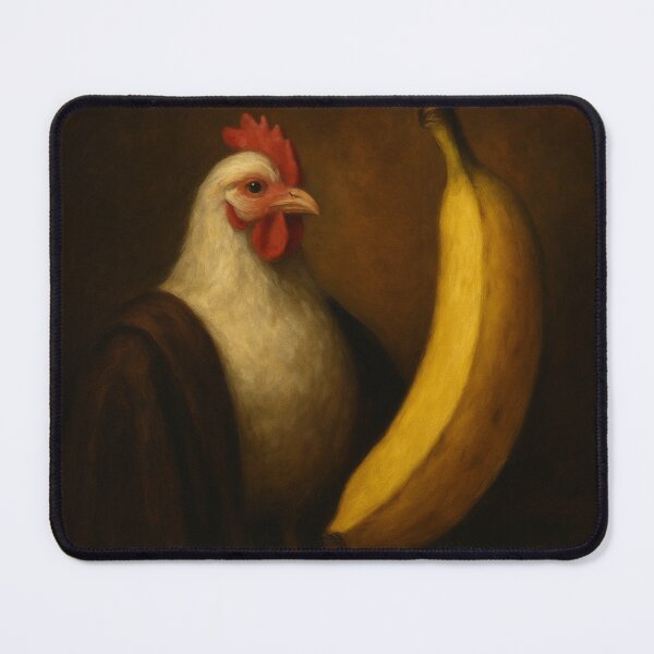 Item preview, Chicken & Banana – Regal Renaissance Portrait designed and sold by MforMontessori.