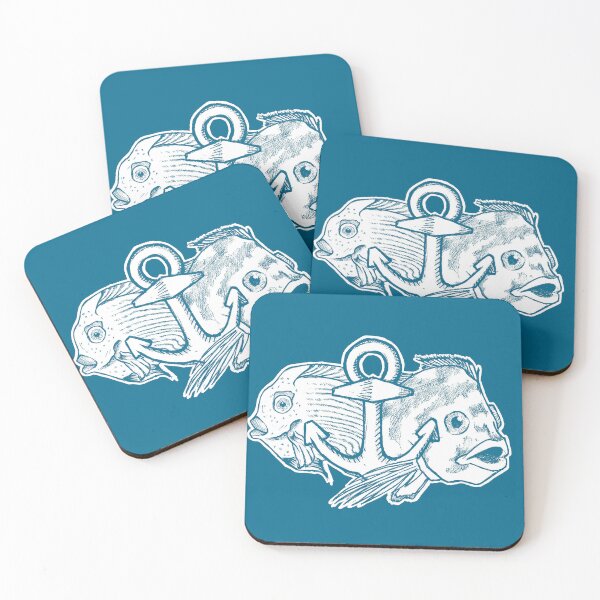 Item preview, Two Fishes and Anchor Marine Art designed and sold by Half Mess.