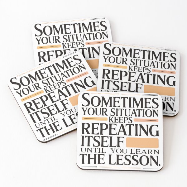 Item preview, Learn the Lesson Motivational Quote designed and sold by designleon19.