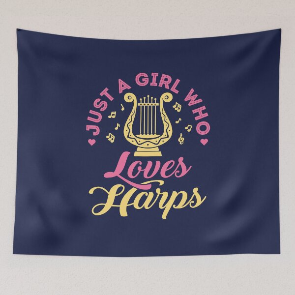Item preview, Just a Girl Who Loves Harps designed and sold by jaygo.