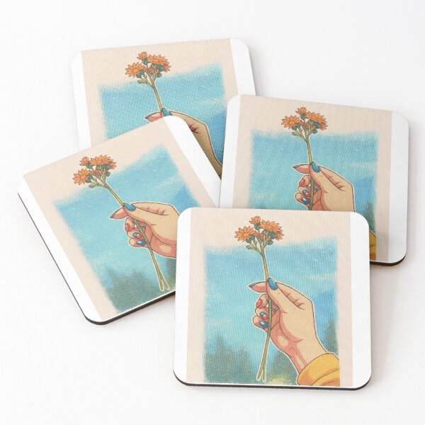 Item preview, A dreamy girl is holding some Daisy flowers ? designed and sold by Madebypiyu.