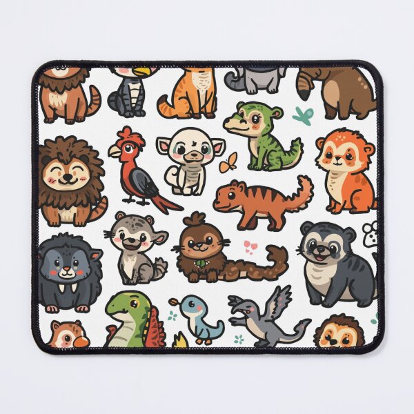 Item preview, Cute Cartoon Animals Sticker Set designed and sold by geartes.
