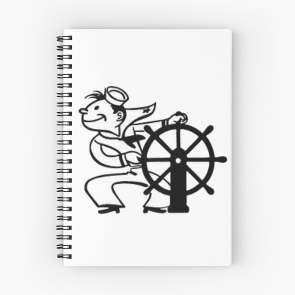 Item preview, Sailor Steering Wheel Vintage Cartoon designed and sold by Oniyasha.