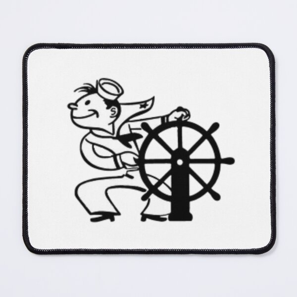 Item preview, Sailor Steering Wheel Vintage Cartoon designed and sold by Oniyasha.