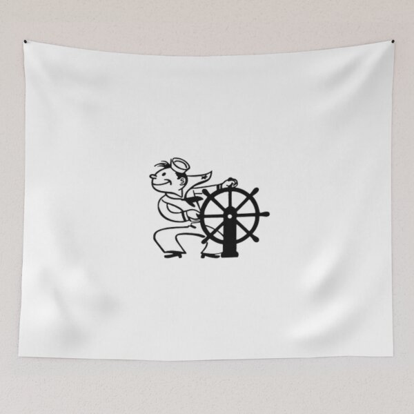 Item preview, Sailor Steering Wheel Vintage Cartoon designed and sold by Oniyasha.
