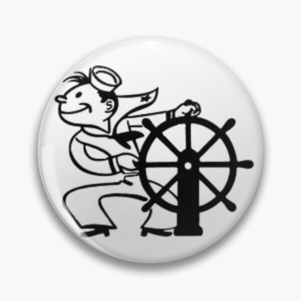 Item preview, Sailor Steering Wheel Vintage Cartoon designed and sold by Oniyasha.