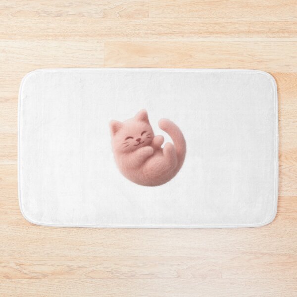 Item preview, Smiling Pink Kitten with Soft Fur designed and sold by SoftBloom Art.