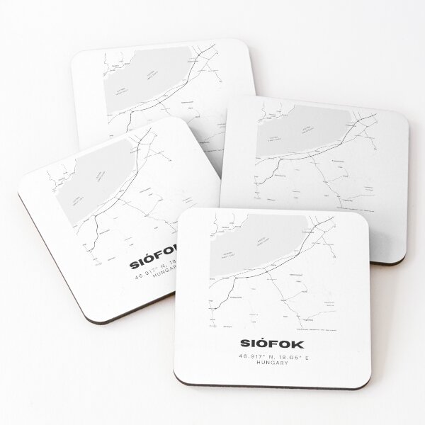 Artikelvorschau, Siófok Ungarn Karte | Minimalistisches Plattensee-Stadtplakat entworfen und verkauft von RM-Journey.