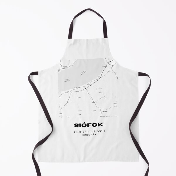 Item preview, Siófok Hungary Map | Minimalist Lake Balaton City Poster designed and sold by RM-Journey.