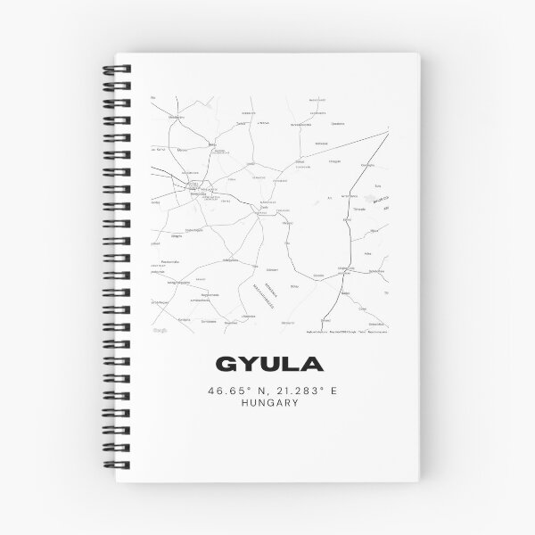 Item preview, Gyula Hungary Map | Minimalist Black & White City Poster designed and sold by RM-Journey.