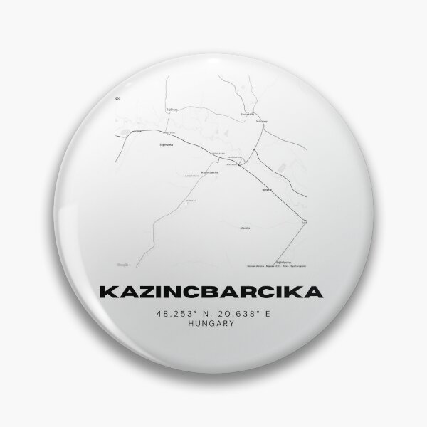 Item preview, Kazincbarcika Hungary Map | Minimalist Black & White Print designed and sold by RM-Journey.