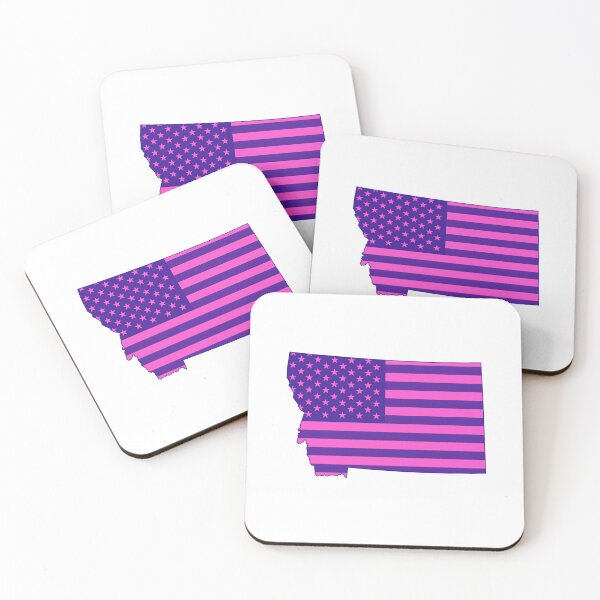 Item preview, Montana Pop Pink State Flag – Modern Fun Colors designed and sold by Paper Drip.
