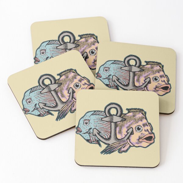 Item preview, Two Fishes and Anchor Marine Art designed and sold by Half Mess.