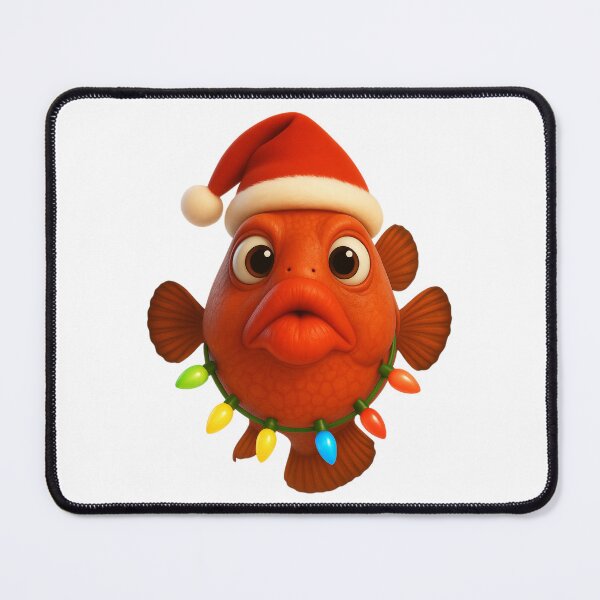 Item preview, Christmas Red-Lipped Batfish designed and sold by Sillytoe.