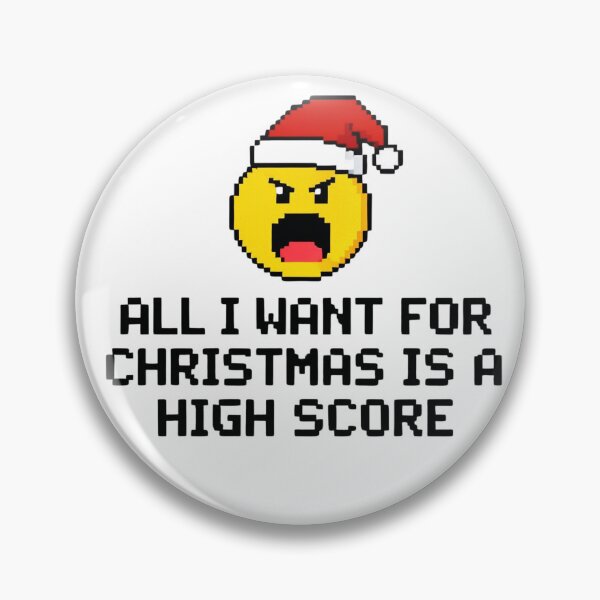Item preview, All I Want For Christmas Is A High Score - Gamer Holiday Gift - Retro Arcade Christmas Design designed and sold by VisionWeaveLab.