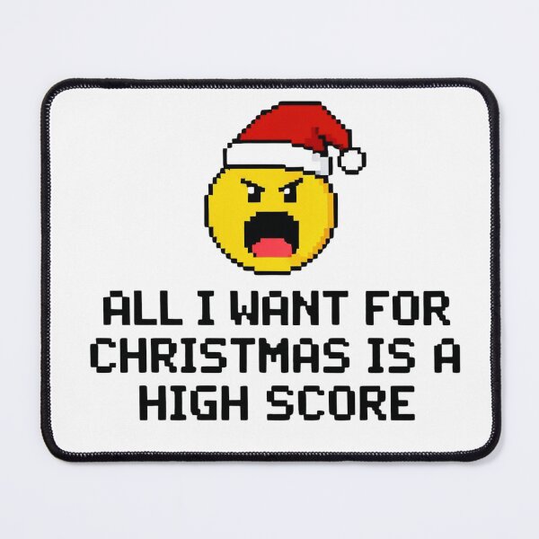 Item preview, All I Want For Christmas Is A High Score - Gamer Holiday Gift - Retro Arcade Christmas Design designed and sold by VisionWeaveLab.