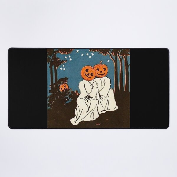 Item preview, Halloween Ghost Pumpkin Couple designed and sold by Oniyasha.